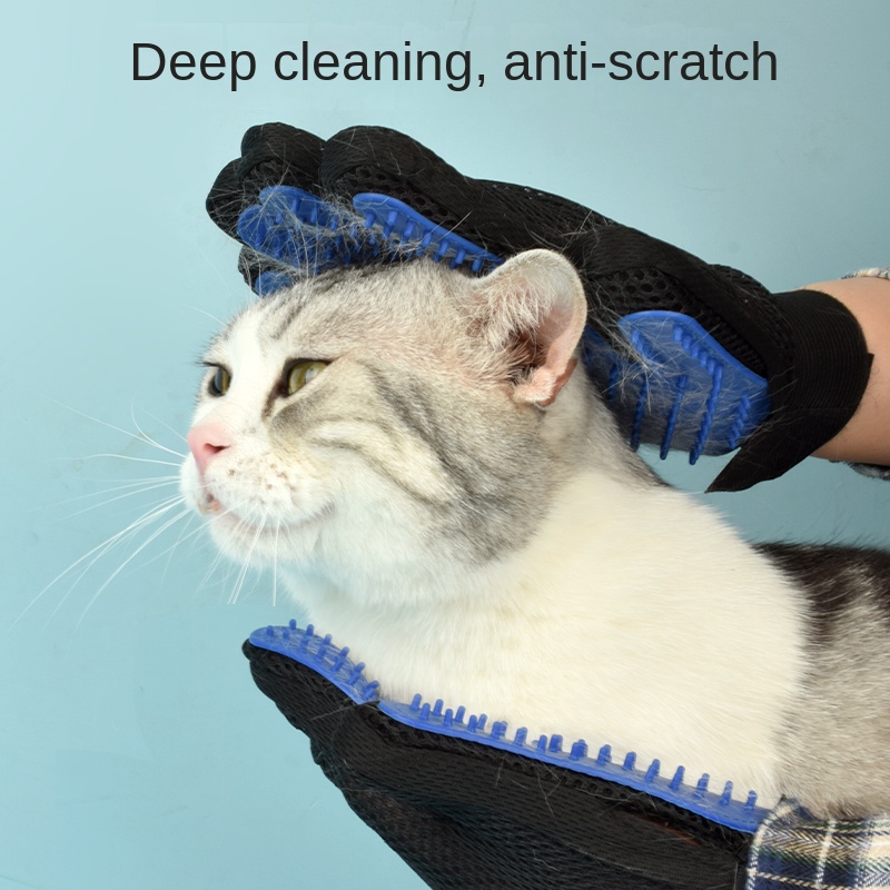 Pet Grooming Glove For Cats Dogs Pet Grooming Glove For Shedding Bathing Massage 1