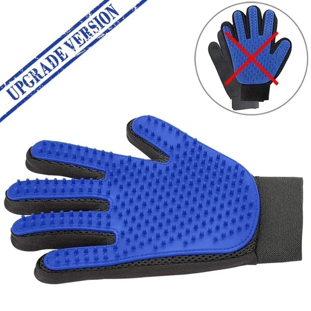 Pet Grooming Glove For Cats Dogs Pet Grooming Glove For Shedding Bathing Massage 4