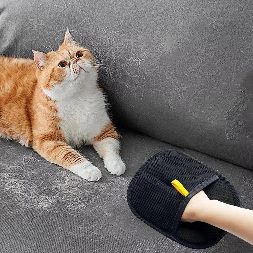 Pet Hair Remover Glove for Clothes, Furniture & Pet Grooming