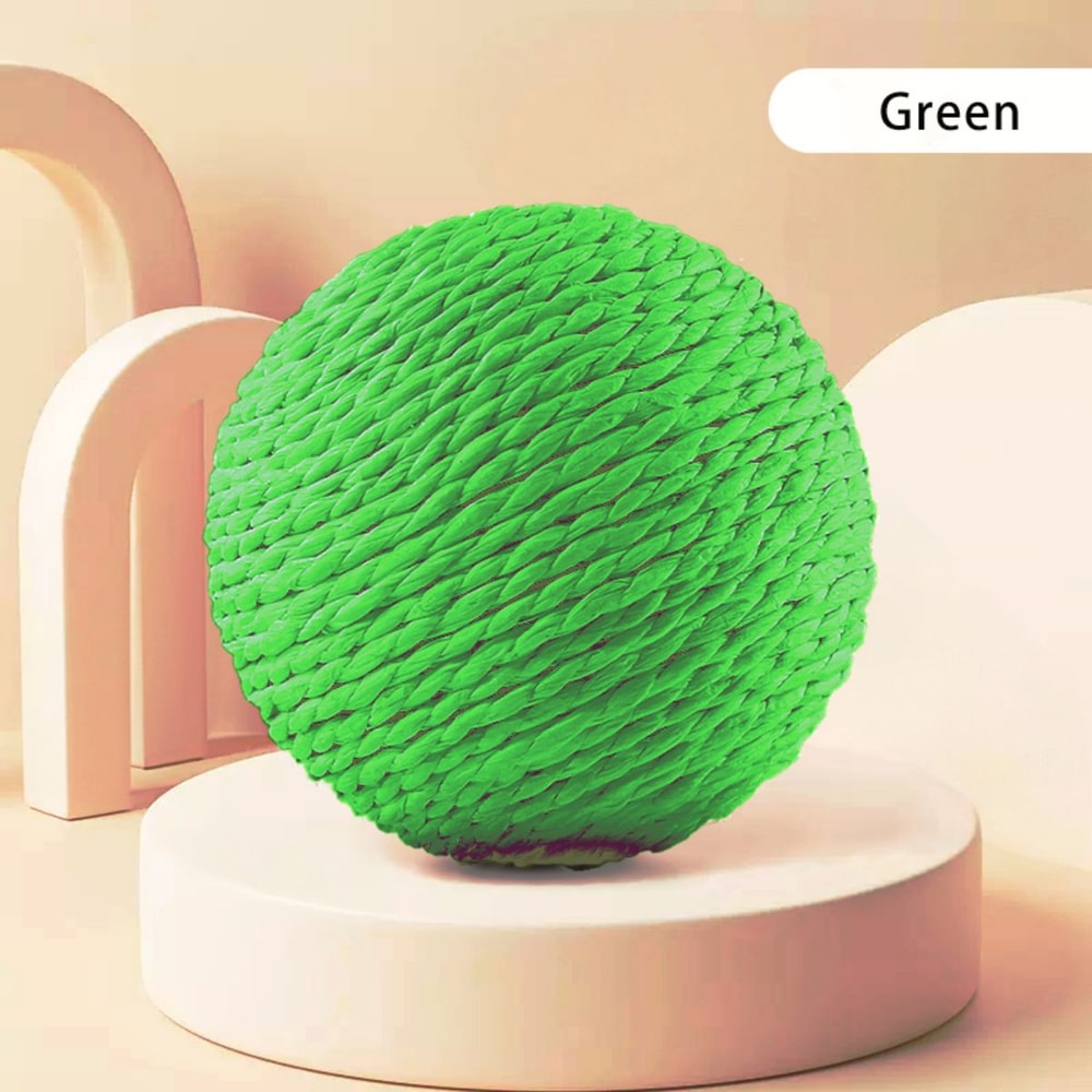 Cat Scratching Ball Toy For Teeth Cleaning Healthy Play 4