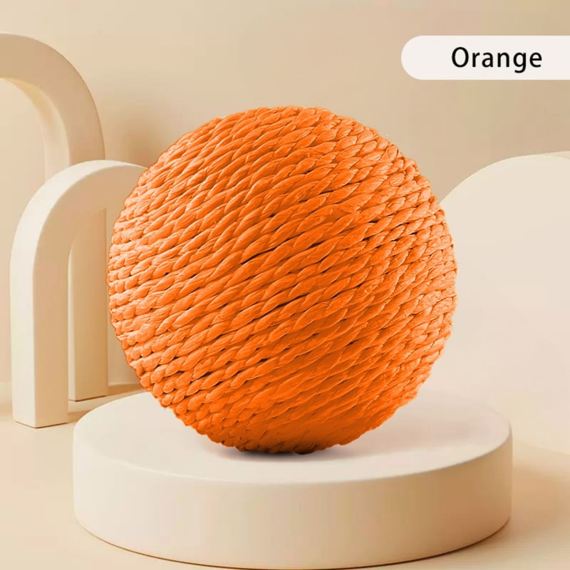 Cat Scratching Ball Toy For Teeth Cleaning Healthy Play 5