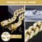 Luxury Cuban Link Dog Collar With Secure Buckle Bling Metal Pet Jewelry For Dogs Cats 4