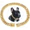 Luxury Cuban Link Dog Collar With Secure Buckle Bling Metal Pet Jewelry For Dogs Cats 5