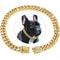 Luxury Cuban Link Dog Collar With Secure Buckle Bling Metal Pet Jewelry For Dogs Cats 5