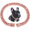 Luxury Cuban Link Dog Collar With Secure Buckle Bling Metal Pet Jewelry For Dogs Cats 7