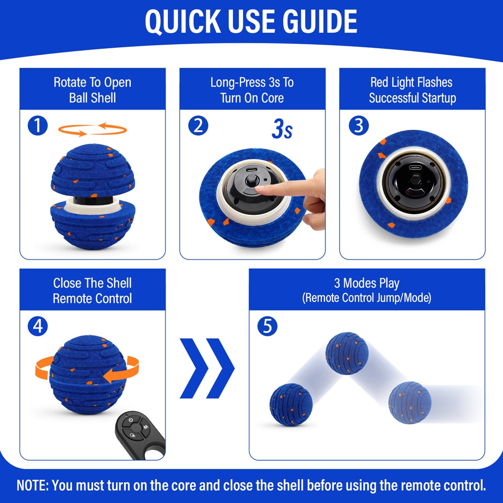 Dog Ball Indestructible Rechargeable Moving Toy For Aggressive Chewers 5