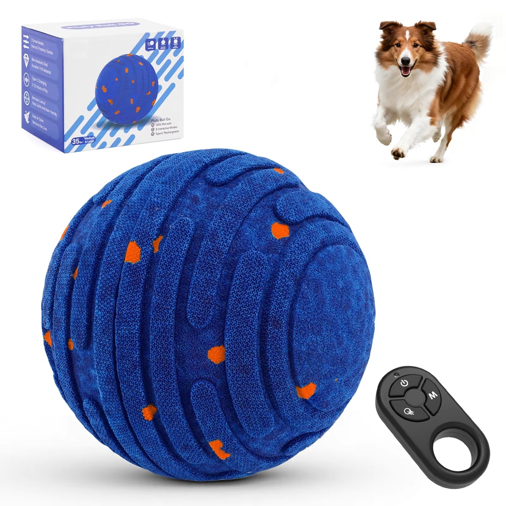 Dog Ball Indestructible Rechargeable Moving Toy For Aggressive Chewers 6