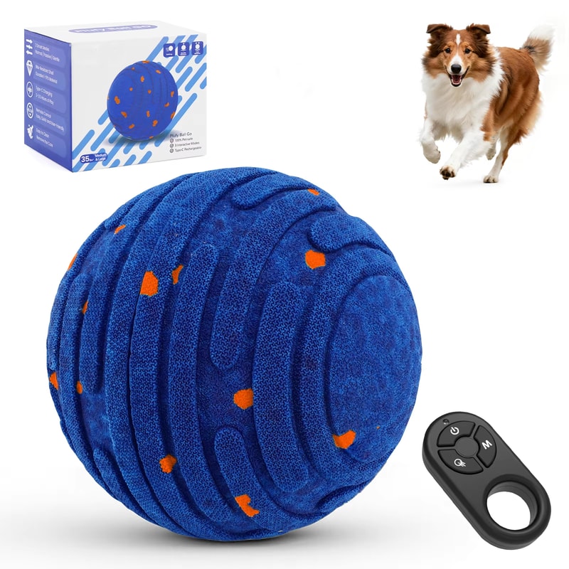 Dog Ball Indestructible Rechargeable Moving Toy For Aggressive Chewers 6
