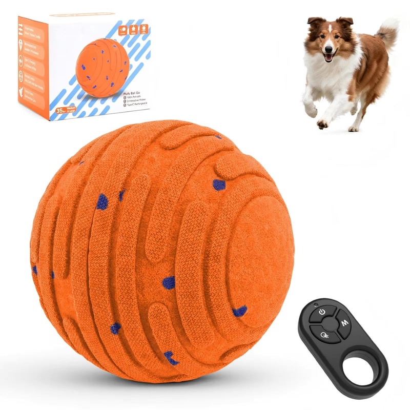 Dog Ball Indestructible Rechargeable Moving Toy For Aggressive Chewers 7