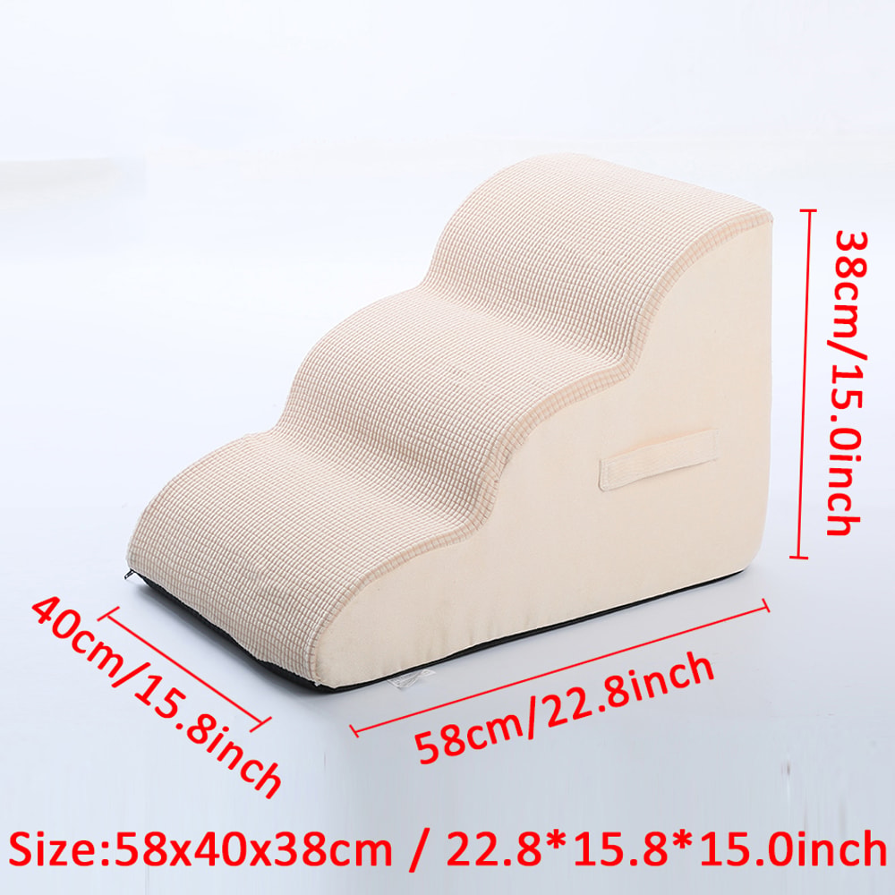 Cat Dog Stairs Ramp Removable Dog Ramp Suitable for Elderly Dogs and Pets with Joint Pain