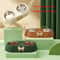 Pet Supplies Bow tie Bowknot Cats Food Bowl PP Base Dog Bowl Stainless Steel Double Pet Accessories Feeding Drinking Dou