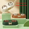 Pet Supplies Bow tie Bowknot Cats Food Bowl PP Base Dog Bowl Stainless Steel Double Pet Accessories Feeding Drinking Dou