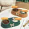 Pet Supplies Bow tie Bowknot Cats Food Bowl PP Base Dog Bowl Stainless Steel Double Pet Accessories Feeding Drinking Dou