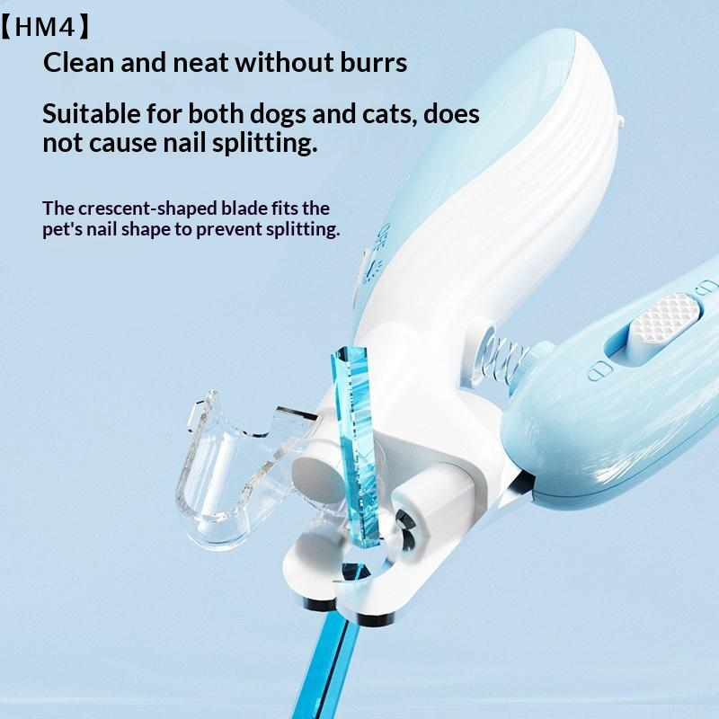 Professional LED Pet Nail Clippers For Cats Dogs Safe LaborSaving Nail Trimmer With Light Guide 3