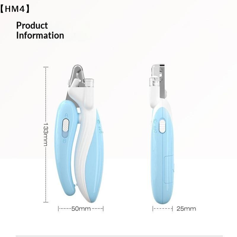 Professional LED Pet Nail Clippers For Cats Dogs Safe LaborSaving Nail Trimmer With Light Guide 5