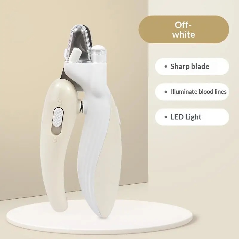 Professional LED Pet Nail Clippers For Cats Dogs Safe LaborSaving Nail Trimmer With Light Guide 6
