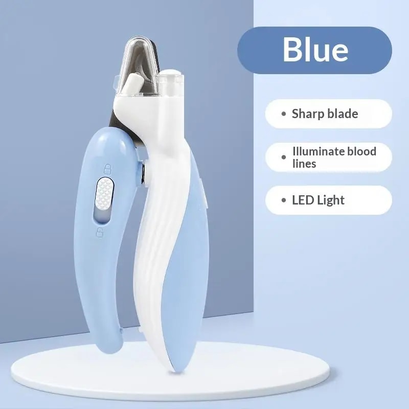 Professional LED Pet Nail Clippers For Cats Dogs Safe LaborSaving Nail Trimmer With Light Guide 7