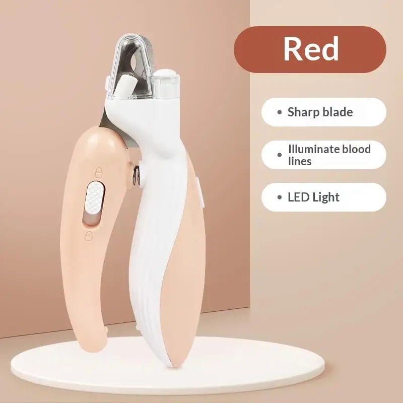Professional LED Pet Nail Clippers For Cats Dogs Safe LaborSaving Nail Trimmer With Light Guide 8