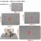 Large Waterproof Double Layer Cat Litter Trapping Mat Non Slip Pet Litter Box Pad