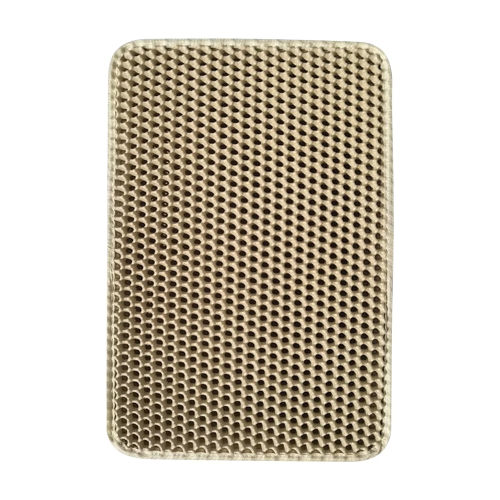 Large Waterproof Double Layer Cat Litter Trapping Mat Non Slip Pet Litter Box Pad