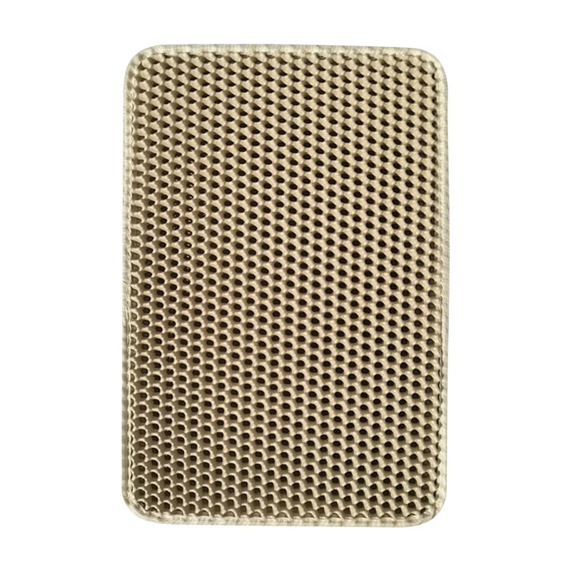 Large Waterproof Double Layer Cat Litter Trapping Mat Non Slip Pet Litter Box Pad