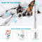Electric Dog Nail Grinder Painless LED Light Pet Nail Grinder with Polisher Wheel 2 Speed Pet Nail Clipper for Pet Paws