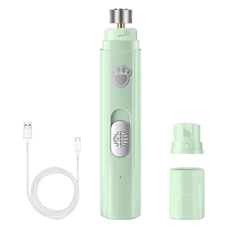 Electric Dog Nail Grinder Painless LED Light Pet Nail Grinder with Polisher Wheel 2 Speed Pet Nail Clipper for Pet Paws
