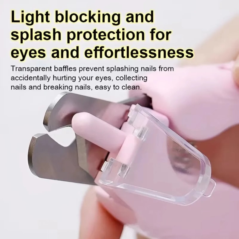 Dog Cat Pet Nail Trimmer Clipper Stainless Steel Safety Lock AntiSplash Rechargeable For Novice Us