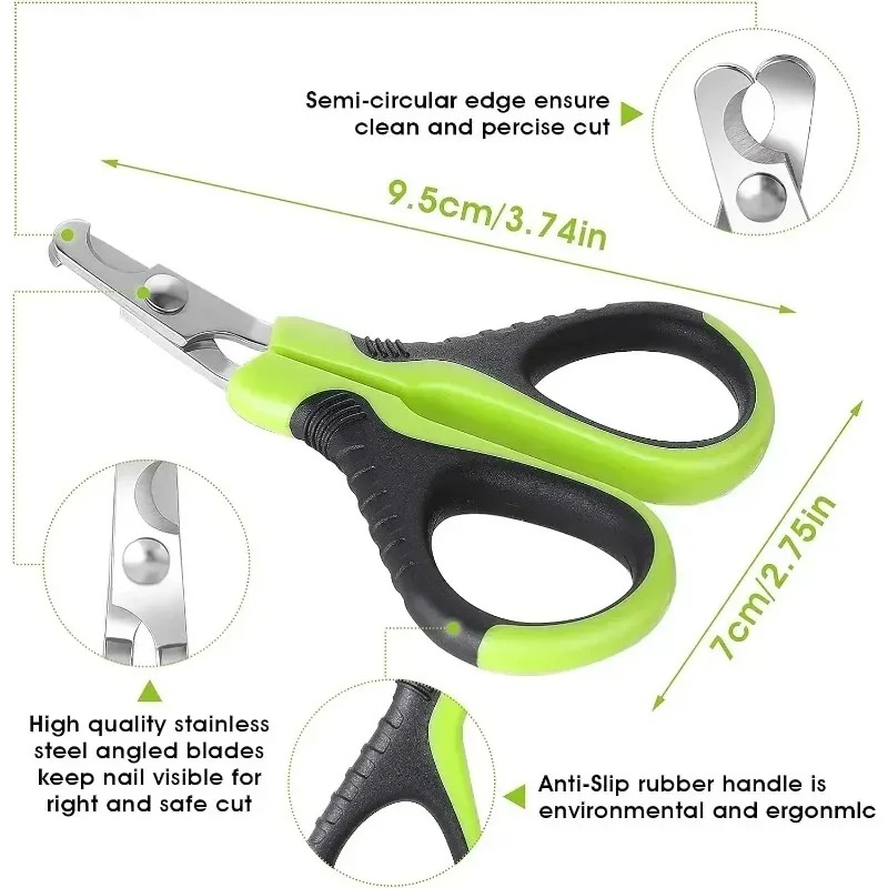PawEase Professional Pet Nail Clippers For Dogs Cats Small Animals With Stainless Steel Blades 2
