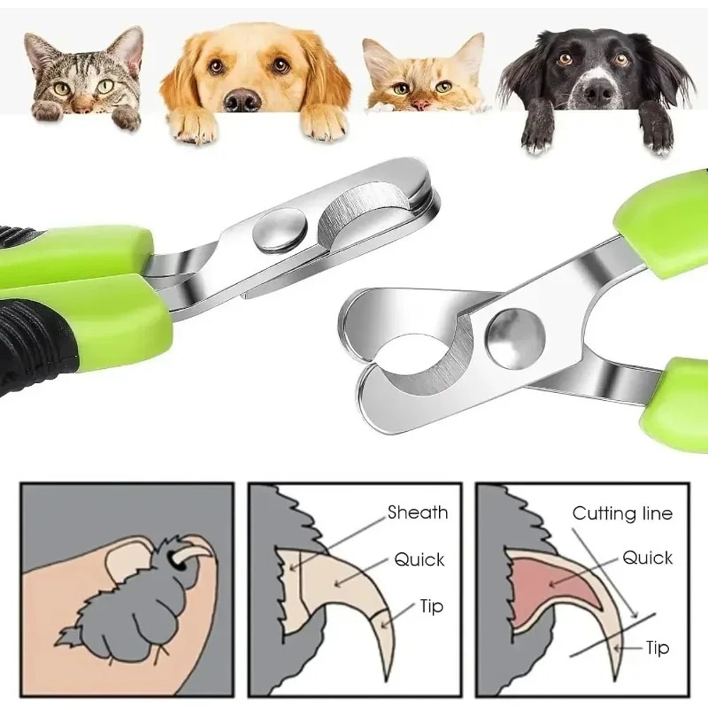 PawEase Professional Pet Nail Clippers For Dogs Cats Small Animals With Stainless Steel Blades 0