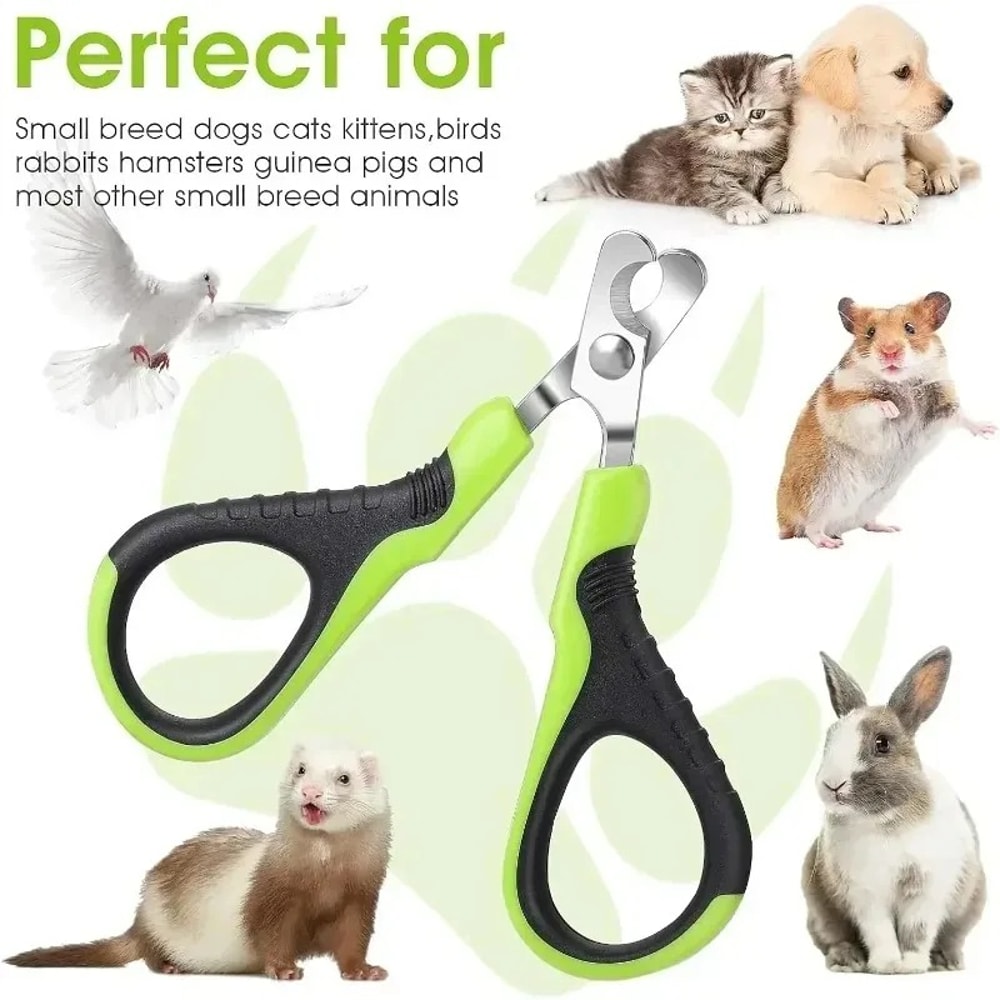 PawEase Professional Pet Nail Clippers For Dogs Cats Small Animals With Stainless Steel Blades 4