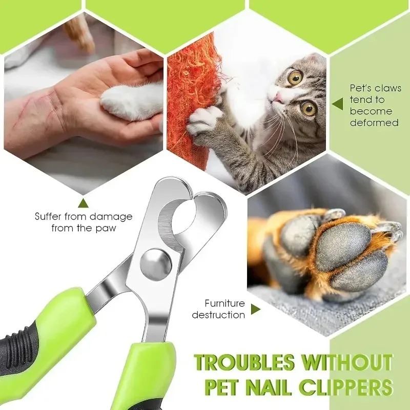 PawEase Professional Pet Nail Clippers For Dogs Cats Small Animals With Stainless Steel Blades 5