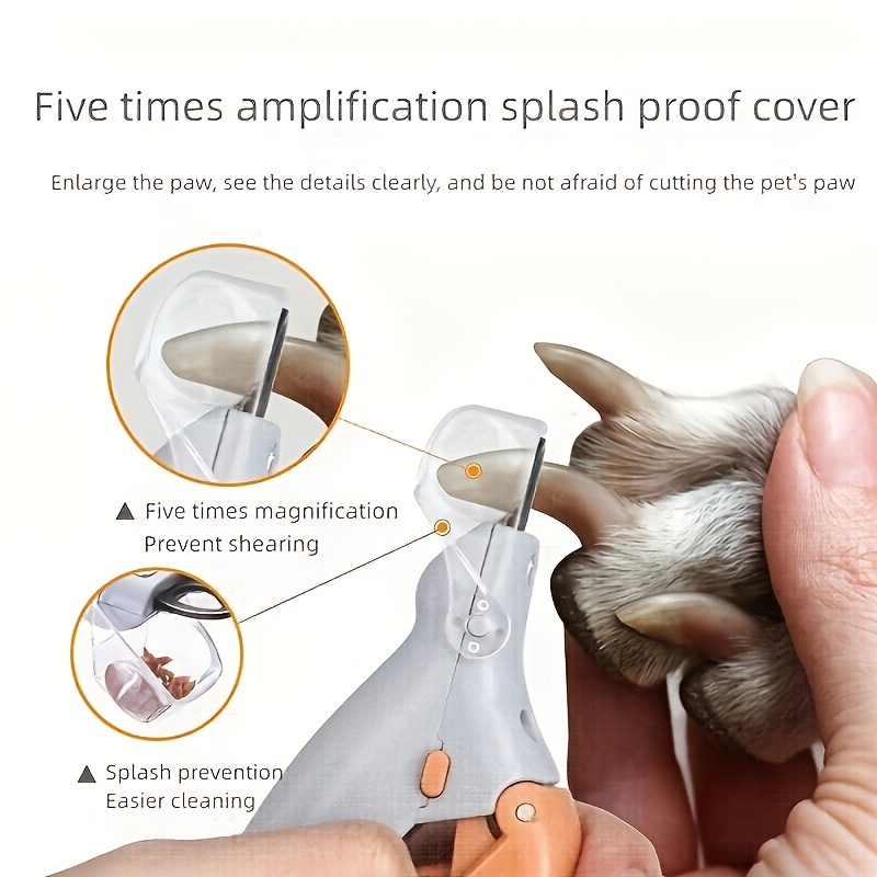 Pet Nail Clipper with Magnifier Safe Pet Nail Clipper for Dogs & Cats