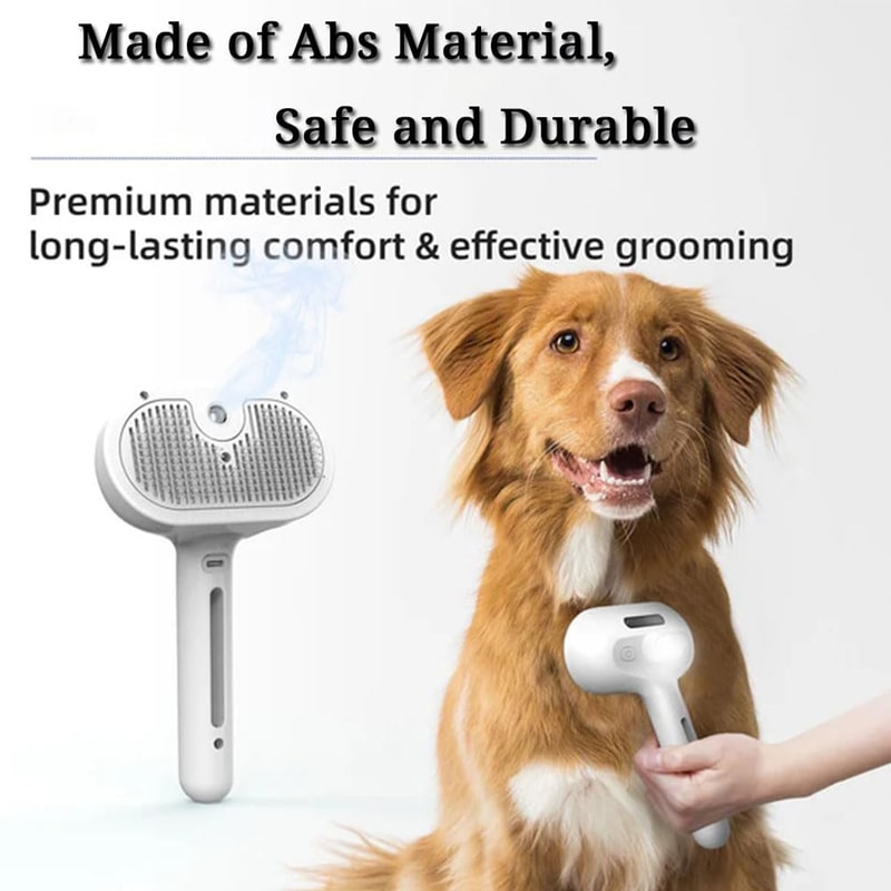 Pet Grooming Brush Pro Electric Pet Grooming Brush With Steam Spray Hair Removal 3