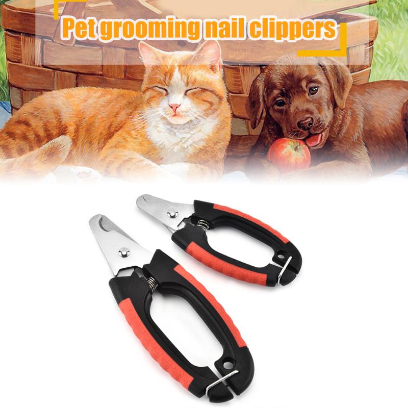 Premium Stainless Steel Pet Nail Clipper for Dogs, Cats & Rabbits with Comfort Grip