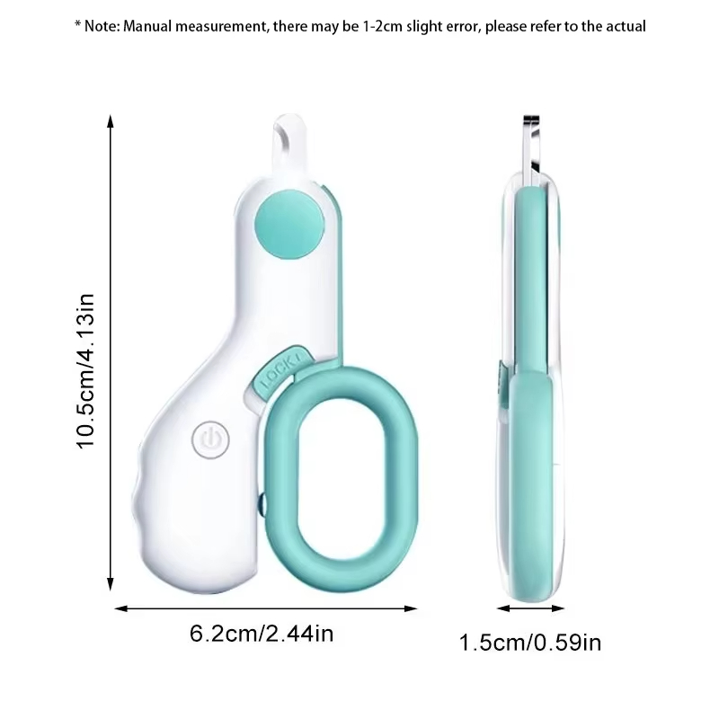 Premium LED Pet Nail Clipper For Dogs Cats Safe Dog Cat Nail Trimmer With Safety Lock 5