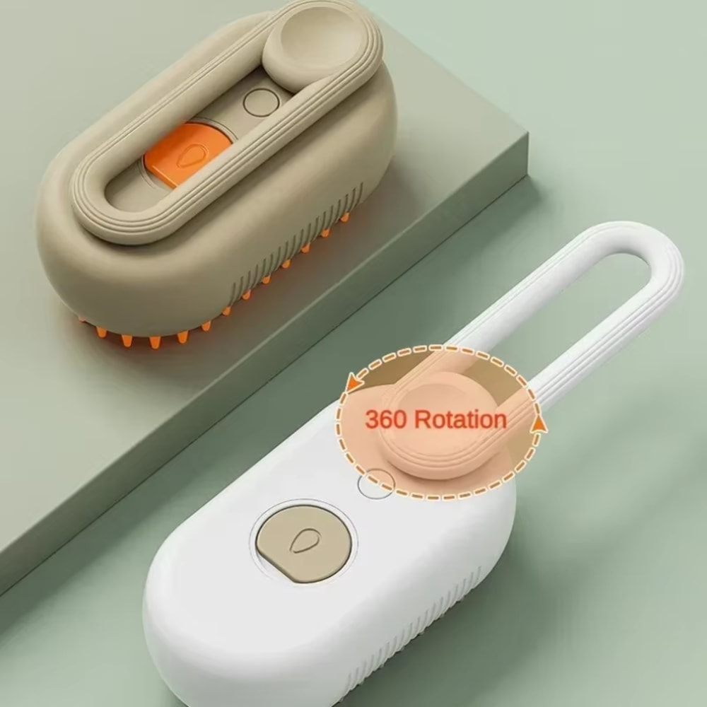 Steam Pet Grooming Brush Deshedding Hair Removal Massage Tool For Dogs Cats 3