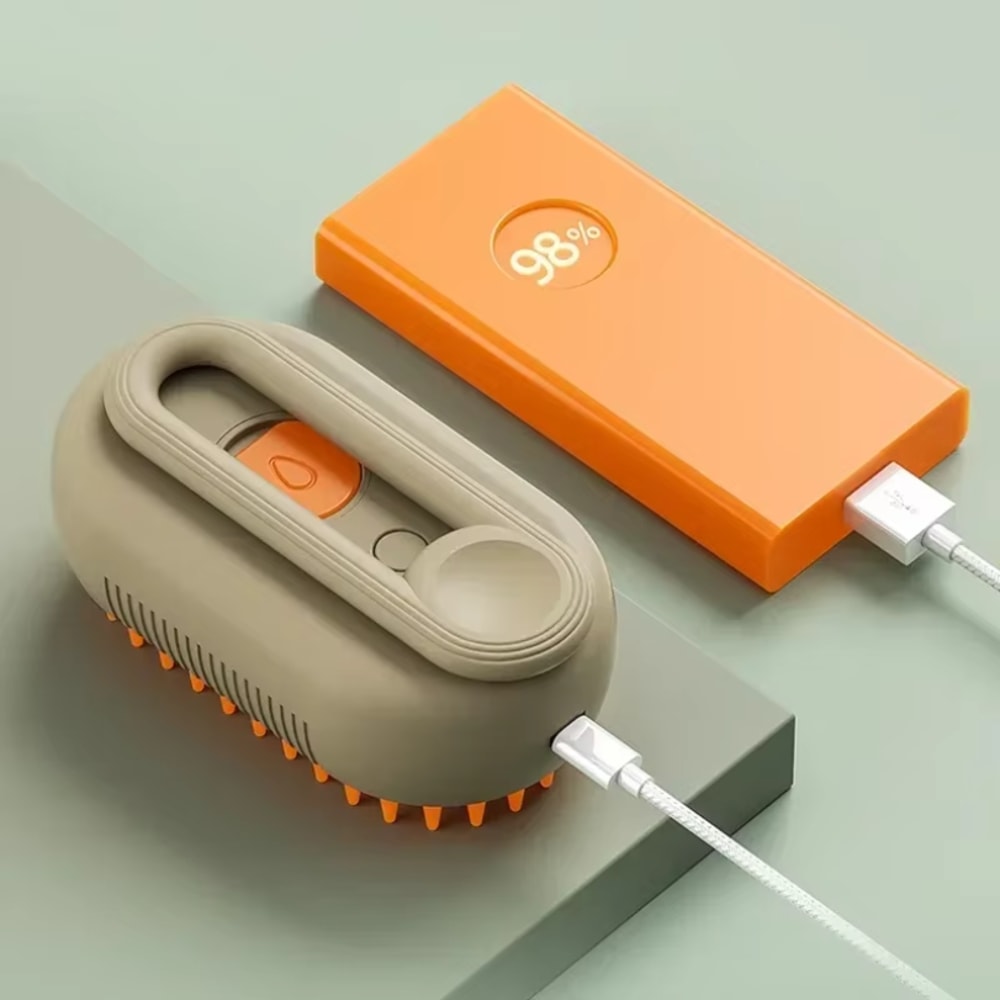 Steam Pet Grooming Brush Deshedding Hair Removal Massage Tool For Dogs Cats 4