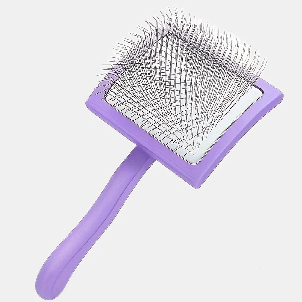 Extra Long Pin Slicker Brush for Doodles, Dogs & Cats Deshedding and Detangling Grooming Tool
