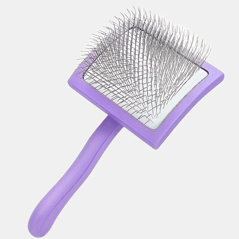 Extra Long Pin Slicker Brush for Doodles, Dogs & Cats Deshedding and Detangling Grooming Tool