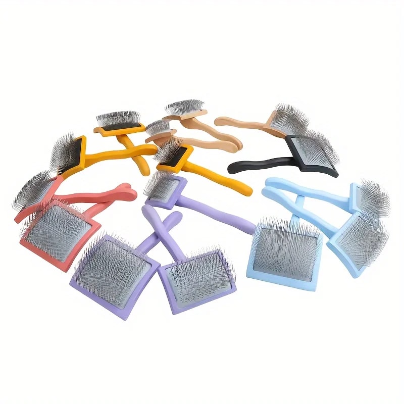 Extra Long Pin Slicker Brush for Doodles, Dogs & Cats Deshedding and Detangling Grooming Tool