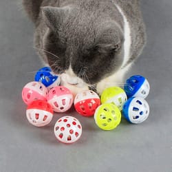 interactive bell cat toy ball for indoor cats fun play exercise toy