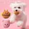 Cartoon Squeaky Dog Chew Toy Plush Ball for Teething, Dental Cleaning & Interactive Play