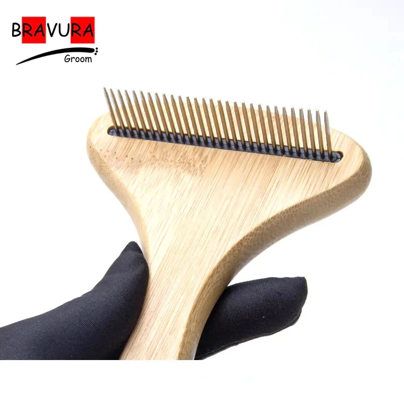 Large Dog Grooming Comb with Rotating Knot Needle Pet Hair Remover Tool