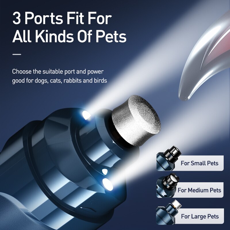 ROJECO N30 Professional Rechargeable Pet Nail Grinder & Clippers