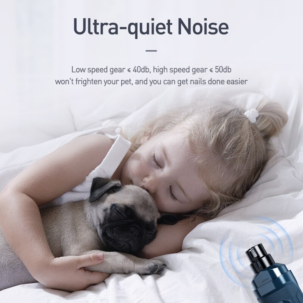 ROJECO N30 Professional Rechargeable Pet Nail Grinder & Clippers