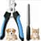 Professional Stainless Steel Pet Nail Clippers with File Safe Dog & Cat Grooming Trimmers