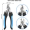 Professional Stainless Steel Pet Nail Clippers with File Safe Dog & Cat Grooming Trimmers
