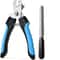Professional Stainless Steel Pet Nail Clippers with File Safe Dog & Cat Grooming Trimmers
