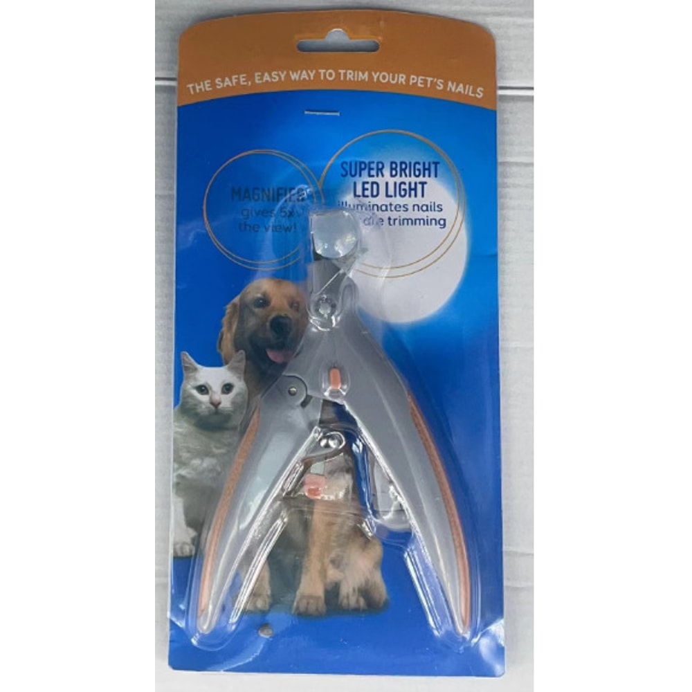 Premium LED Pet Nail Clipper Safe Dog & Cat Nail Trimmer Tool